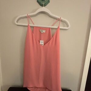 LOFT Pink Asymmetrical Camisole Top